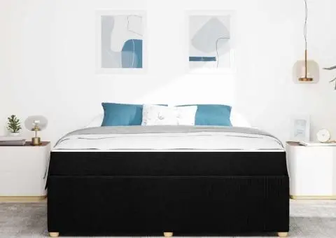 Cadru de pat Altele Negru 180 x 200 cm țesătură - 5/5