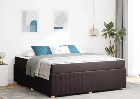 Cadru de pat Altele Maro închis 180 x 200 cm țesătură - 1/5