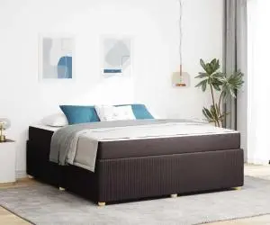 vidaXL Cadru de pat Altele Maro închis 180 x 200 cm țesătură