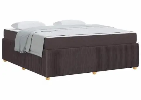 Cadru de pat Altele Maro închis 180 x 200 cm țesătură - 3/5