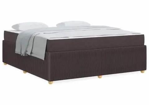 Cadru de pat Altele Maro închis 180 x 200 cm țesătură - 4/5