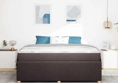 Cadru de pat Altele Maro închis 180 x 200 cm țesătură - 5/5