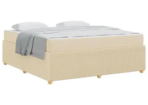 Cadru de pat Altele Crem 180 x 200 cm țesătură - 3/5