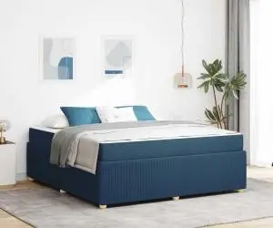 vidaXL Cadru de pat Altele albastru 180 x 200 cm țesătură