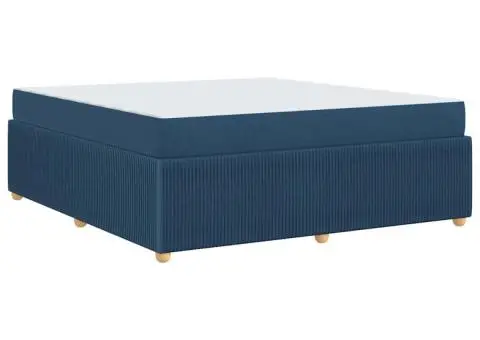 Cadru de pat Altele albastru 180 x 200 cm țesătură - 2/5