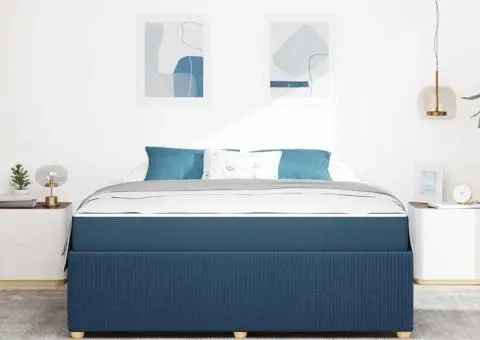 Cadru de pat Altele albastru 180 x 200 cm țesătură - 5/5