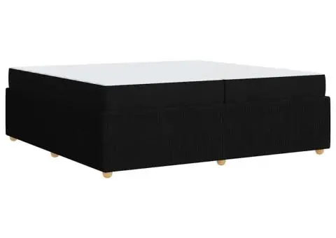 Cadru de pat Altele Negru 200 x 200 cm țesătură - 2/5