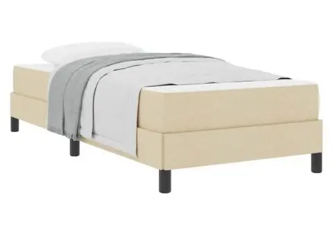 Pat cu arcuri Altele Crem 80 x 200 cm țesătură - 3/5