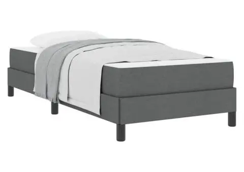 Pat cu arcuri Altele Gri închis 100 x 200 cm țesătură - 3/5