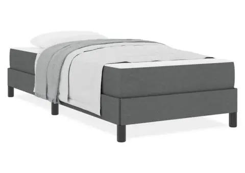 Pat cu arcuri Altele Gri închis 100 x 200 cm țesătură - 4/5