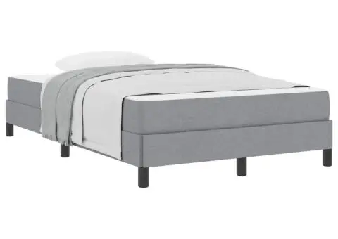 Pat cu arcuri Altele Gri deschis 120 x 200 cm țesătură - 3/5