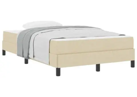 Pat cu arcuri Altele Crem 120 x 200 cm țesătură - 3/5