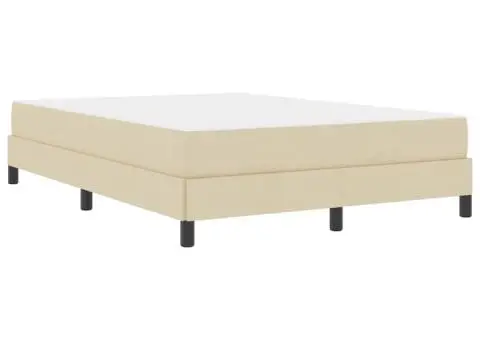 Pat cu arcuri Altele Crem 140 x 190 cm țesătură - 2/5