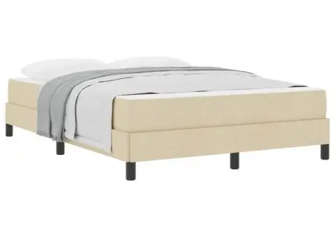 Pat cu arcuri Altele Crem 140 x 200 cm țesătură - 3/5