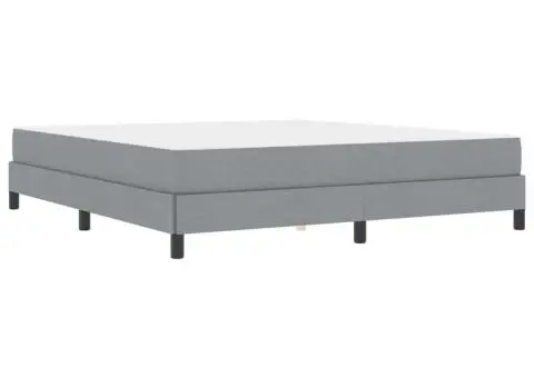 Pat cu arcuri Altele Gri deschis 180 x 200 cm țesătură - 2/5