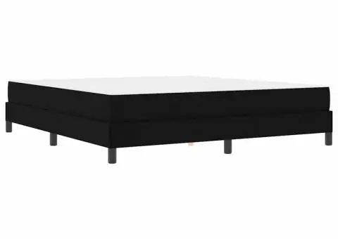 Pat cu arcuri Altele Negru 180 x 200 cm țesătură - 2/5