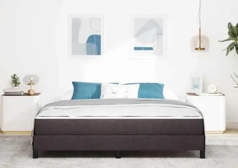 Pat cu arcuri Altele Maro închis 180 x 200 cm țesătură - 5/5