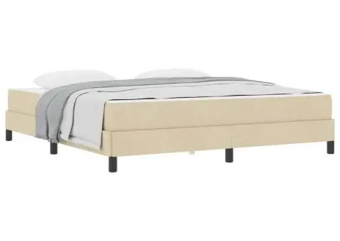 Pat cu arcuri Altele Crem 180 x 200 cm țesătură - 3/5