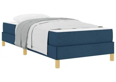 Pat cu arcuri Taupe, Maro 80 x 200 cm Țesătură, Lemn Ingineresc - 3/5