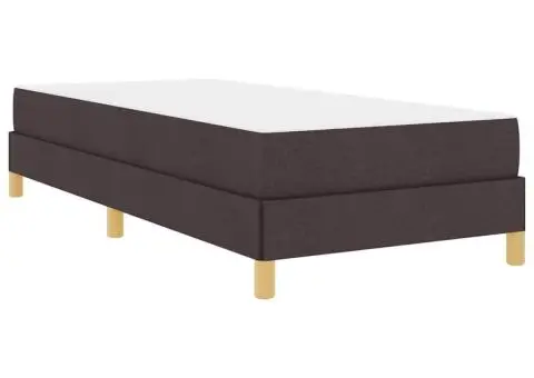 Pat cu arcuri Maro 90 x 200 cm Țesătură, Lemn Ingineresc - 2/5