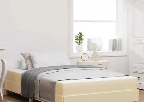 Pat cu arcuri Crema, Marron 120 x 200 cm - 1/5