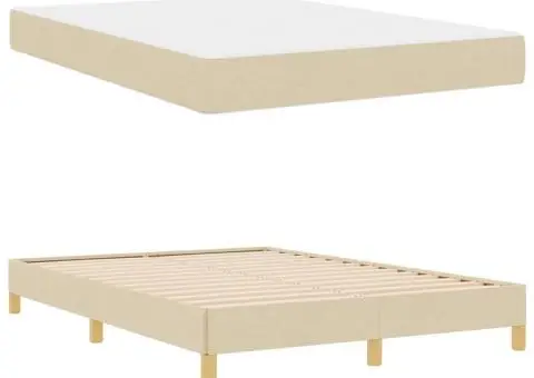 Pat cu arcuri Crema, Marron 140 x 200 cm - 2/5