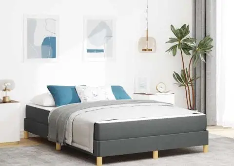 Pat cu arcuri Taupe, Maro 160 x 200 cm - 1/5