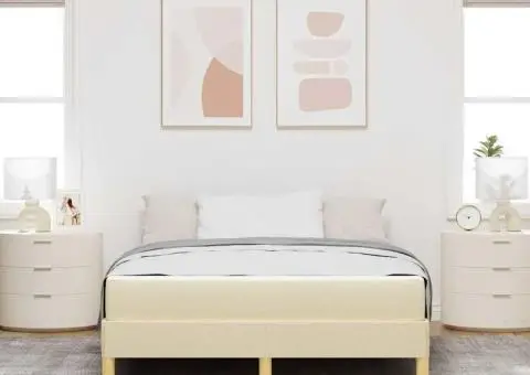 Pat cu arcuri Crema, Marron 160 x 200 cm - 5/5