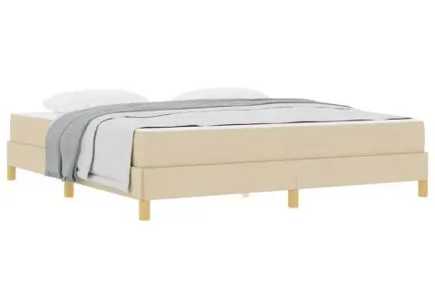 Pat cu arcuri Crema, Marron 180 x 200 cm - 3/5