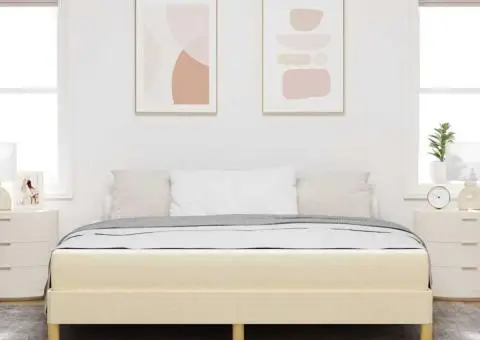 Pat cu arcuri Crema, Marron 180 x 200 cm - 5/5