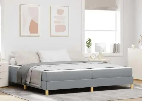 Pat cu arcuri Taupe, Maro 200 x 200 cm - 1/5