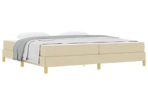 Pat cu arcuri Crema, Marron 200 x 200 cm - 3/5