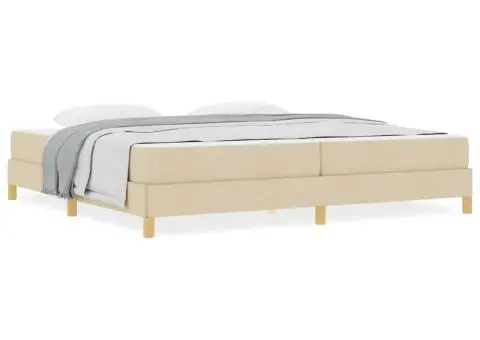 Pat cu arcuri Crema, Marron 200 x 200 cm - 4/5