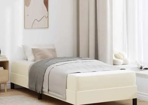 Pat Altele Crem 100 x 200 cm Piele artificială - 1/5