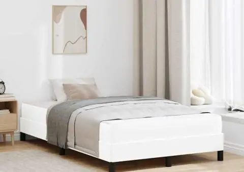 Pat Altele Alb pur 120 x 190 cm Piele artificială - 1/5