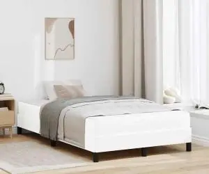 vidaXL Pat Altele Alb pur 120 x 190 cm Piele artificială