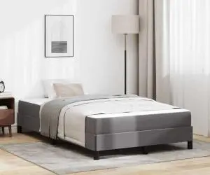 vidaXL Pat Altele Gri 120 x 200 cm Piele artificială