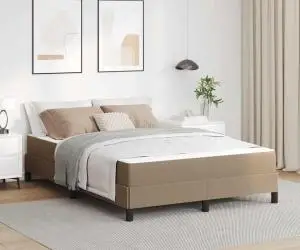 vidaXL Pat Altele Cappuccino 140 x 190 cm Piele artificială