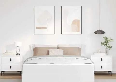 Pat Altele Alb pur 140 x 200 cm Piele artificială - 5/5