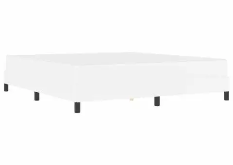 Pat Altele Alb pur 180 x 200 cm Piele artificială - 2/5