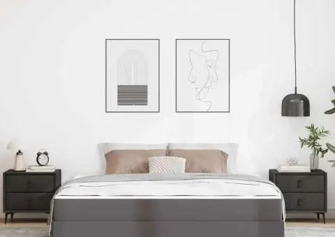 Pat Altele Gri 180 x 200 cm Piele artificială - 5/5