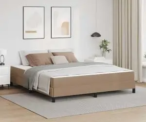 vidaXL Pat Altele Cappuccino 180 x 200 cm Piele artificială