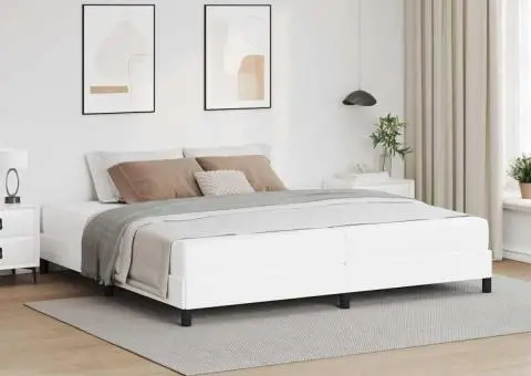 Pat Altele Alb pur 200 x 200 cm Piele artificială - 1/5