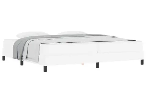 Pat Altele Alb pur 200 x 200 cm Piele artificială - 3/5