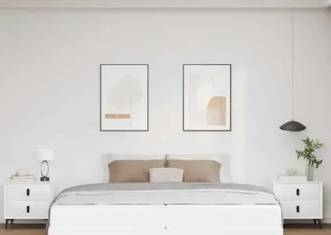 Pat Altele Alb pur 200 x 200 cm Piele artificială - 5/5