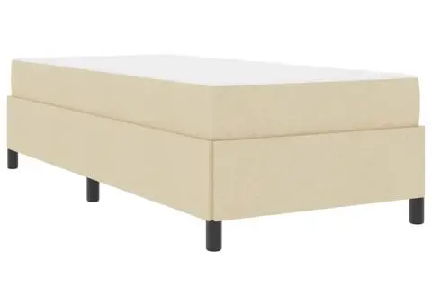 Pat cu arcuri Crema, Negru 80 x 200 cm - 2/5