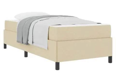 Pat cu arcuri Crema, Negru 80 x 200 cm - 3/5