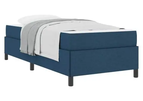 Pat cu arcuri Gri deschis, Negru 80 x 200 cm - 3/5