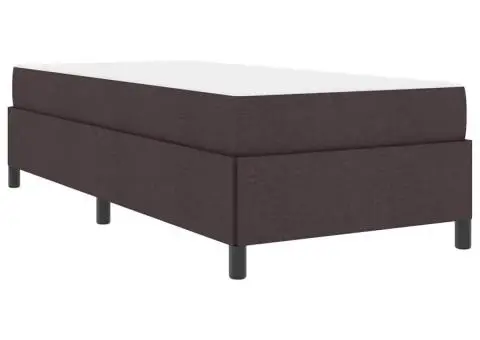 Pat cu arcuri Gri deschis, Negru 90 x 190 cm - 2/5