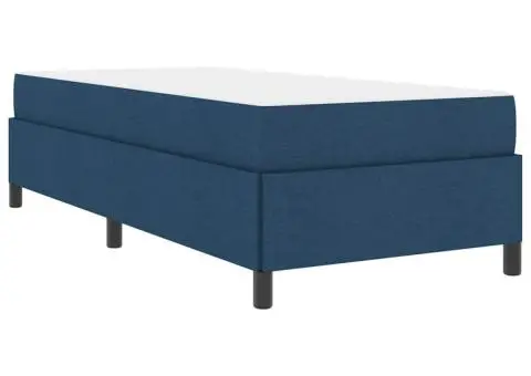 Pat cu arcuri Gri deschis, Negru 90 x 190 cm - 2/5